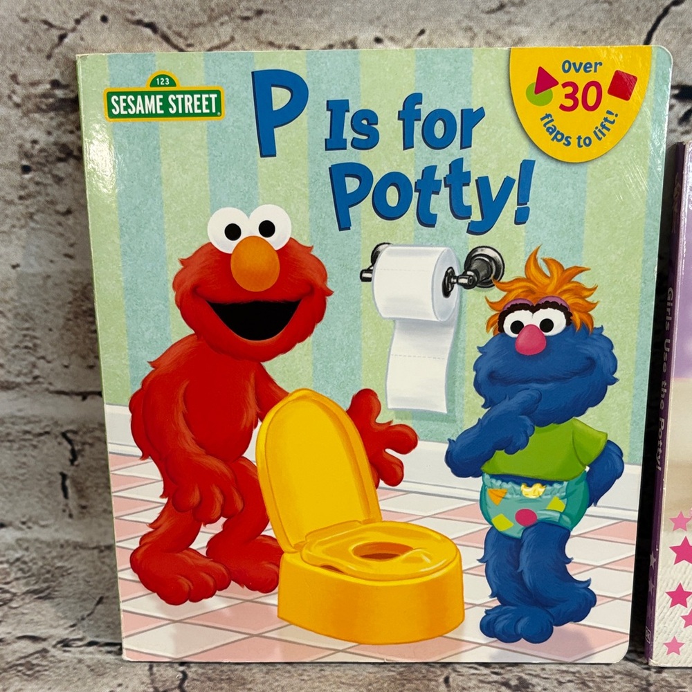 Sesame Street P is for Potty! And Girls Use the Potty! Book Bundle - Picture 3 of 16